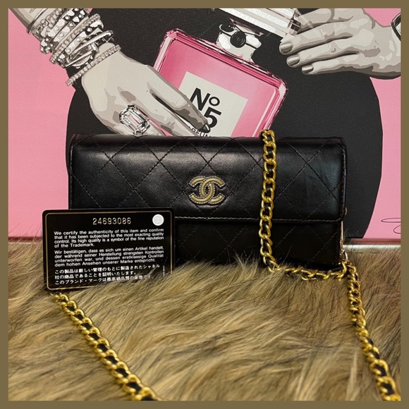 CHANEL Bags Authentic Chanel Matelasse Quilted Long Wallet Poshmark